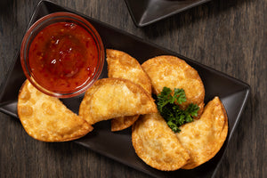 Duck Bacon and Sweet Corn Wontons - Food Service Maple Leaf Farms Food Service