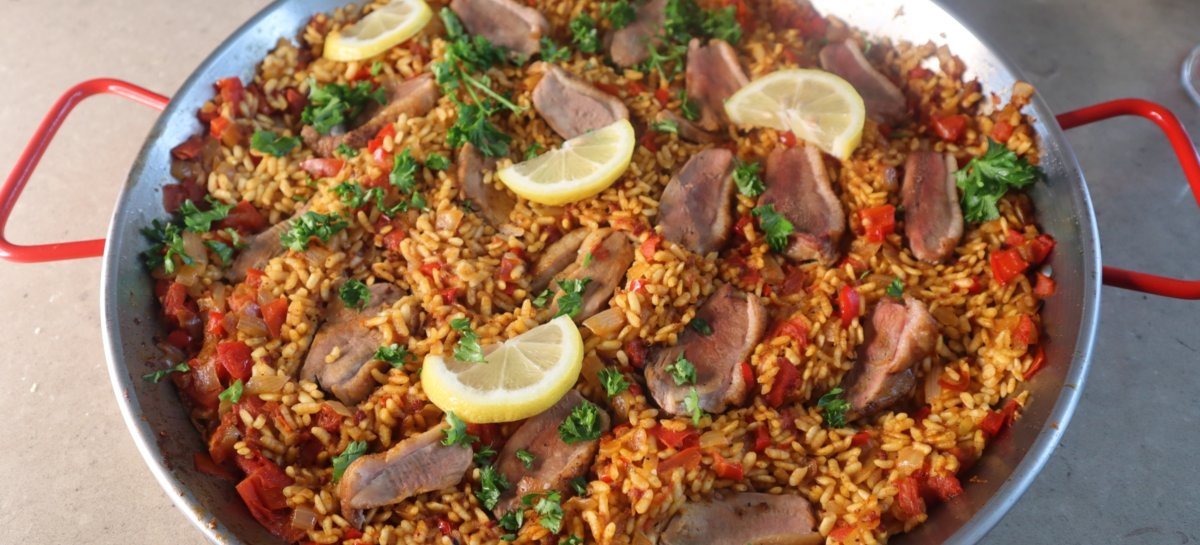 Spanish Duck Breast Paella | Maple Leaf Farms