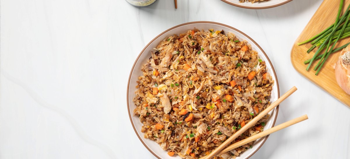 Roast Half Duck Fried Rice | Maple Leaf Farms