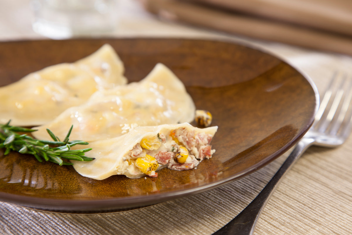 Smoked Duck and Sweet Corn Wontons - Food Service